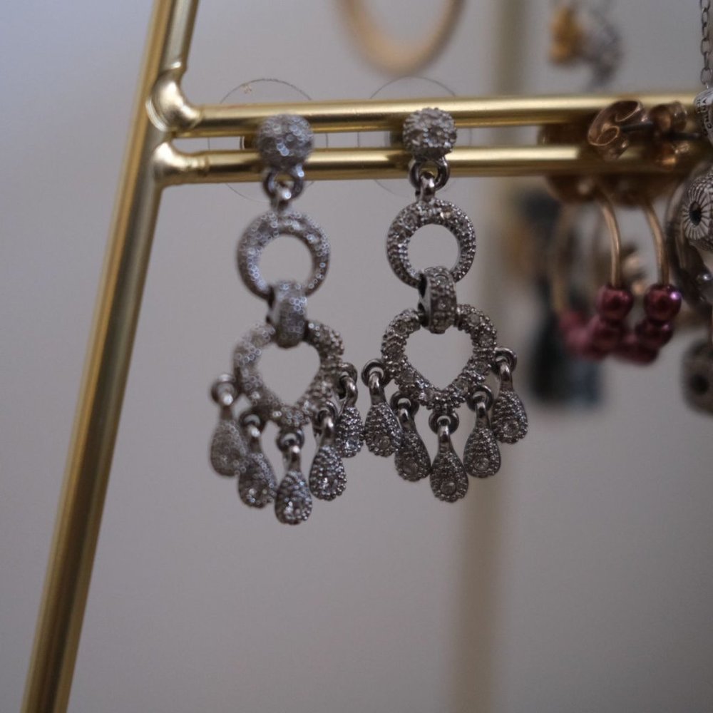 Silver Elegant Earrings - Timeless Sophistication! ✨